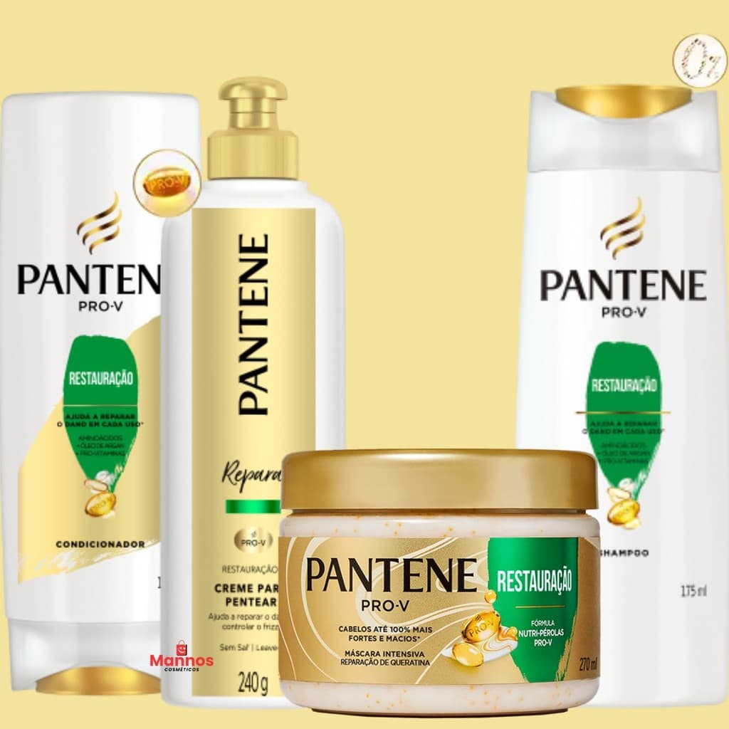 Kit Pantene Pro V Restauração Reparação De Danos  Mascara Nutri Pro V Intensiva  Creme Pentear 270ml