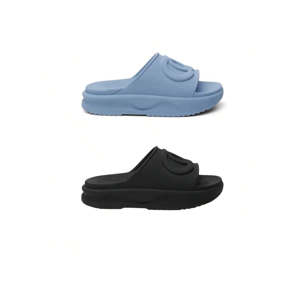 2 Pares de Chinelo Feminino Slide Nuvem Varias Cores Promoção Praia Sandália Tamanco Plataforma