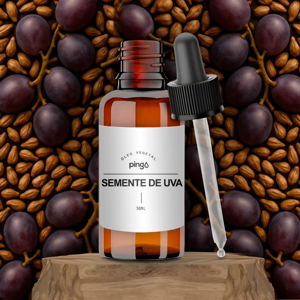 Óleo Vegetal Semente De Uva 100% Puro - 30ml