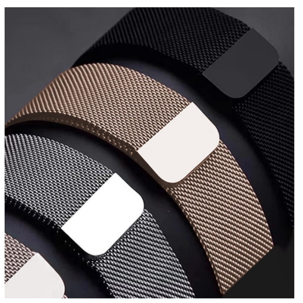 Pulseira Milanês Milanese Metal compatível Apple Watch Series 7 8 ultra 38 40 41 42 44 45 49 mm Relógio Smartwatch-Aço-METAL DK store DK store
