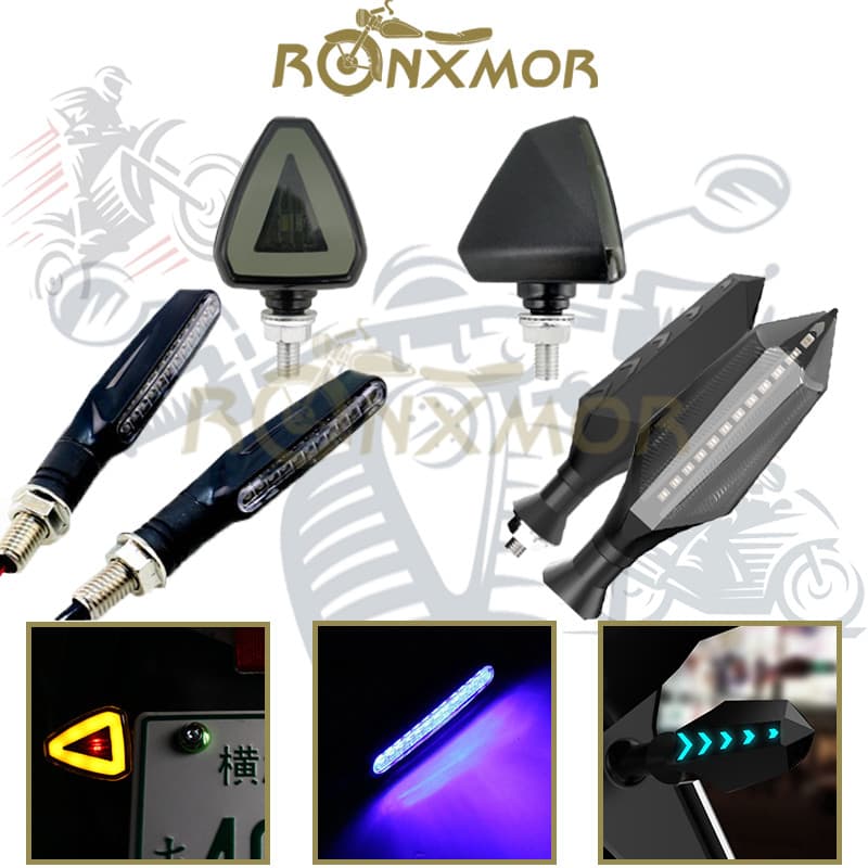 RONXMOR 2 Pçs Motocicleta DC12V Luz De Sinal De Volta Advertência Da E-bike À Prova Dwaterproof Água IPX LED Preço