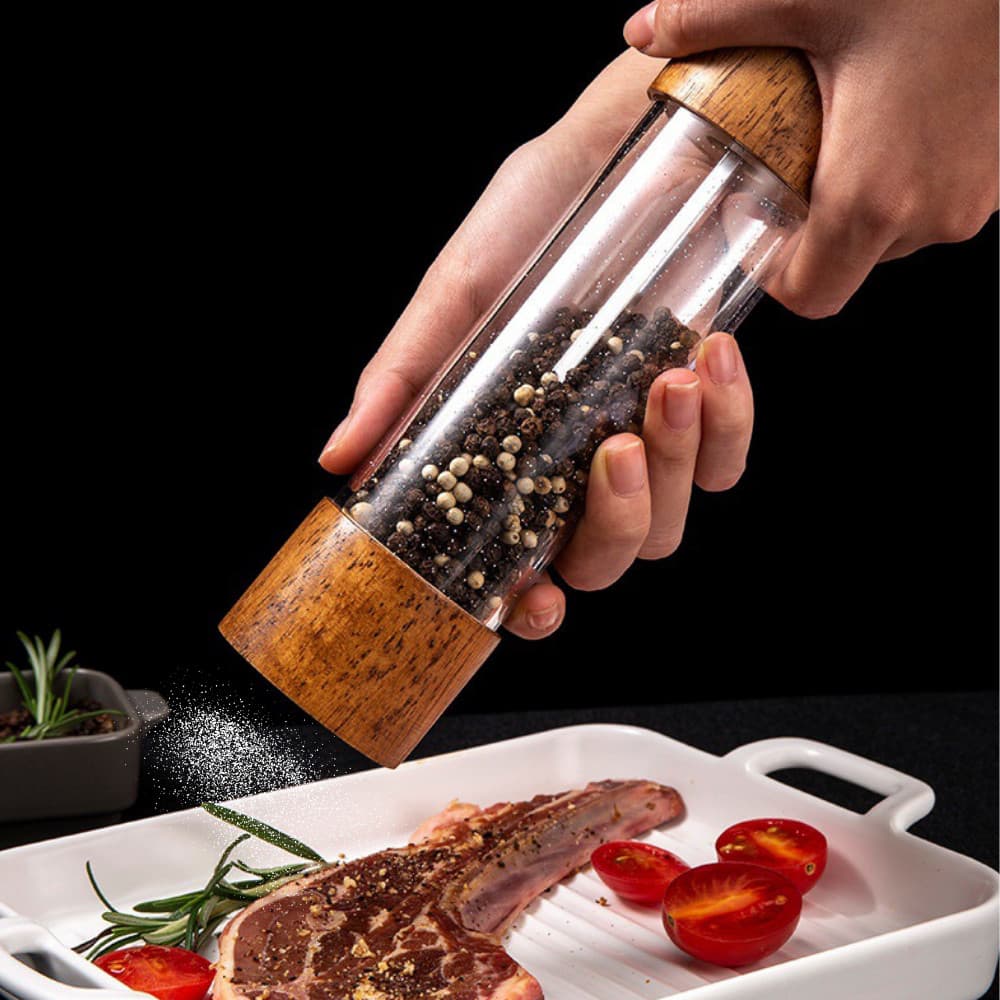 Moedor De Pimenta Do Reino Manual Triturador De Tempero Sal Grosso Grãos Condimentos Graos Cozinha