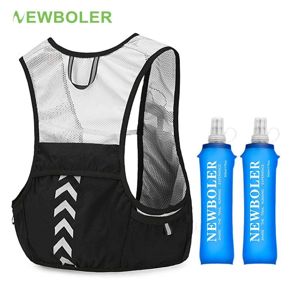 NEWBOLER Bolsa De Hidratação Leve Para Bicicleta Mochila De Corrida Respirável Colete Maratona