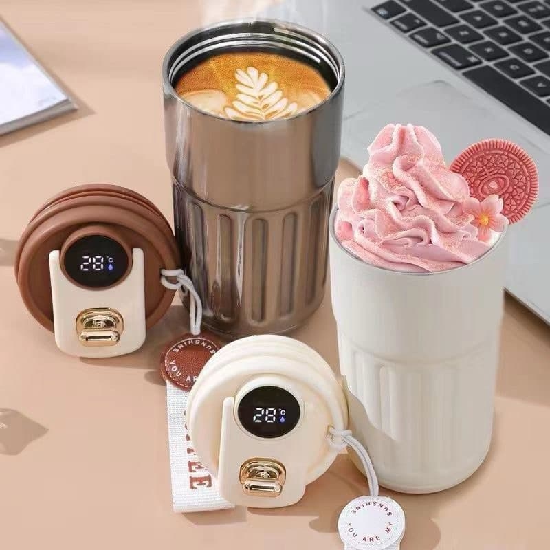Copo térmico inteligente de 460ml café em aço inoxidável 316 Ranabi