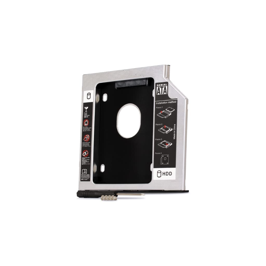 ADAPTADOR CADDY SEGUNDO HD SSD 2.5 / SATA 9.5MM SLIM