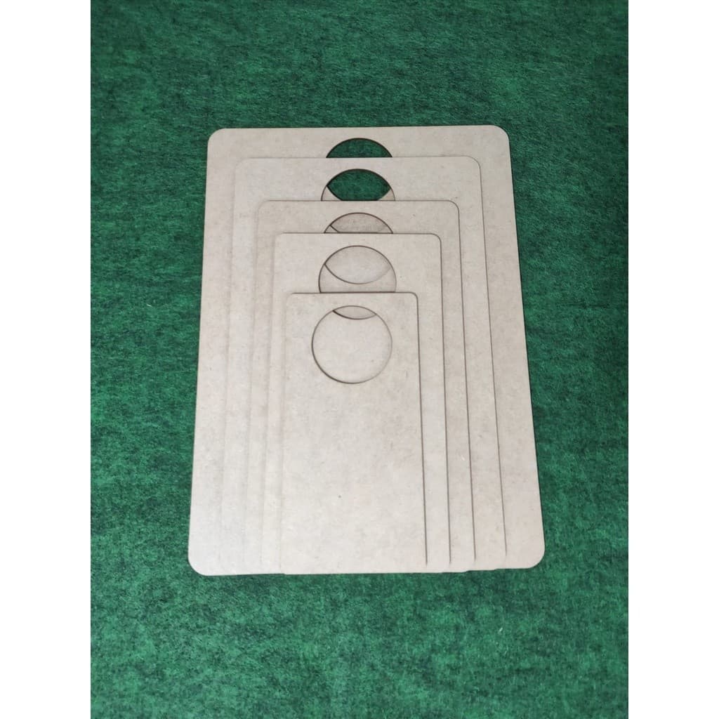 Kit com 5 Gabaritos ( em cada kit) para Dobrar roupas em Mdf