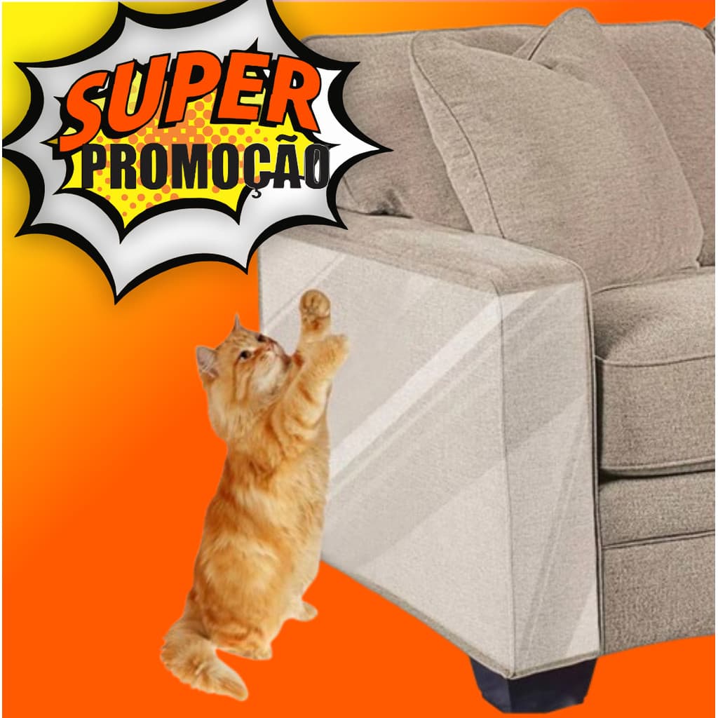 Filme anti arranhador / arranhão para cantos - protetor de arranhões transparente flexível gato gatos protege móveis sof