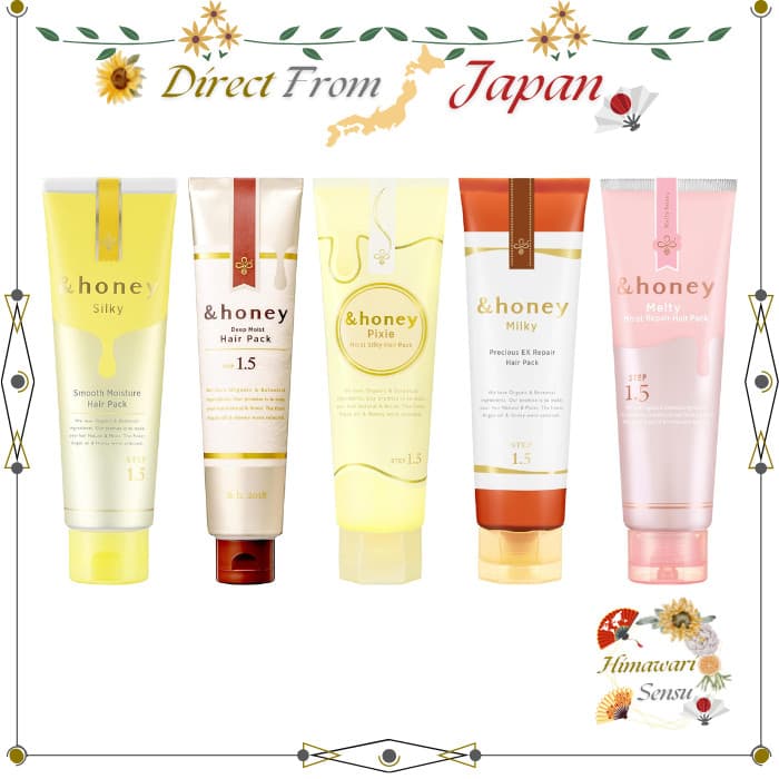 &honey Hair Mask Silky / Deep Moist / Pixie / Milky / Melty Types【 Direct from Japan 】