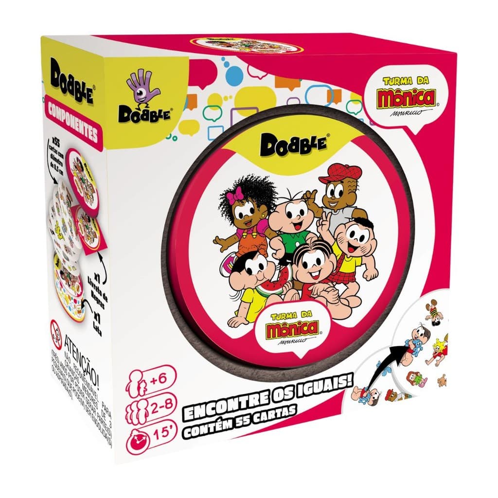 Jogo Dobble Turma da Monica Galapagos