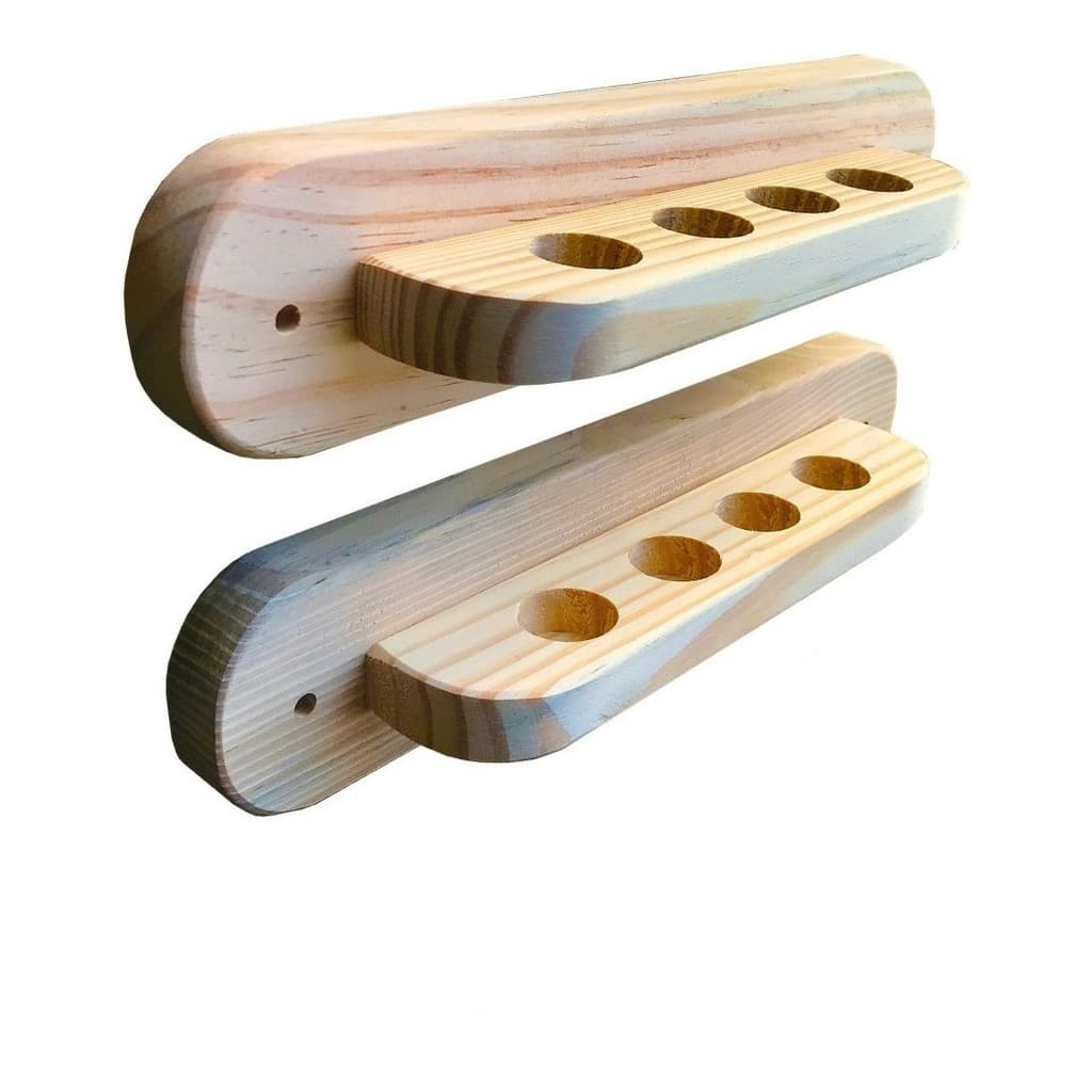Suporte Para Tacos Bilhar Sinuca Snooker Taqueira Madeira
