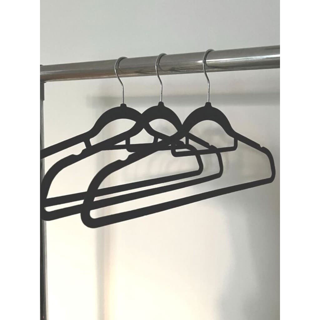 Kit 3 cabides de veludo roupa calça