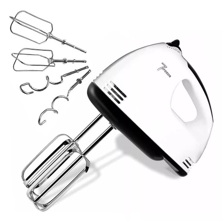 Batedeira De Mão Elétrica Bolo Chantilly 7 Velocidades 260W Batedeira Massa Bolo Ovos 220V