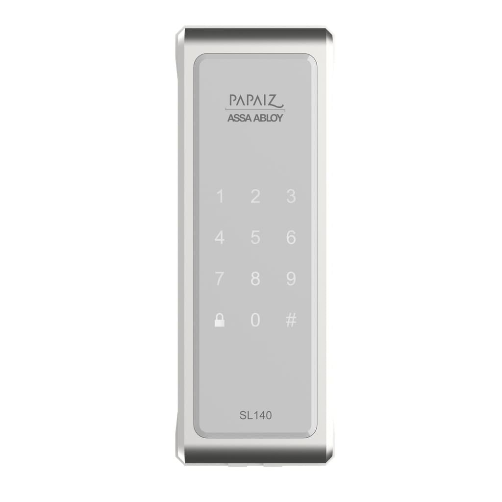 Fechadura Digital Eletronica SL140 Prata de Sobrepor Papaiz