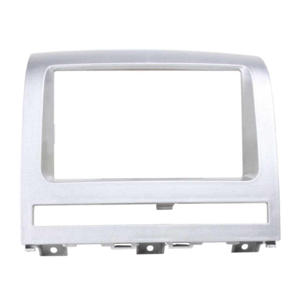 Moldura De Painel Prata 2 Din Multimidia Dvd Mp5 Palio Idea Siena