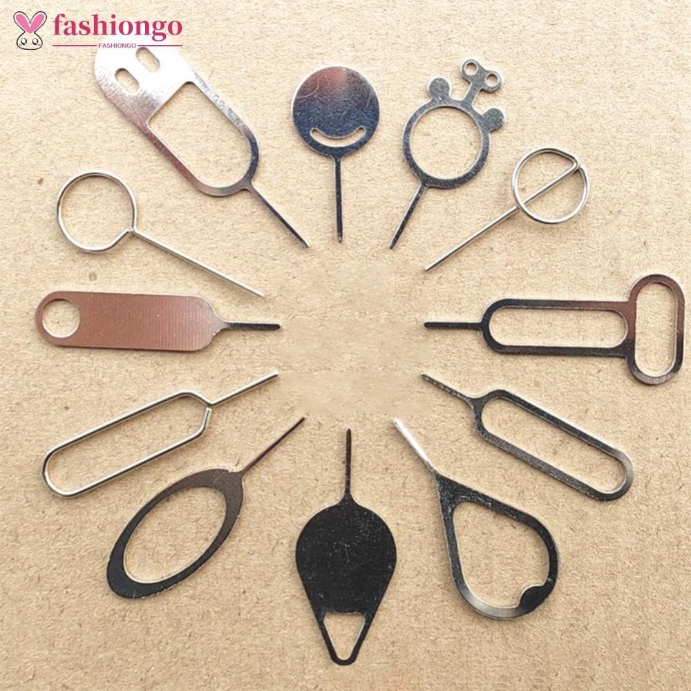 FASHIONGO 20 Pçs Universal Bandeja De Cartão Sim Remoção Ejetar Pino Ferramenta Chave Abridor Agulha Aço Inoxidável Ejet