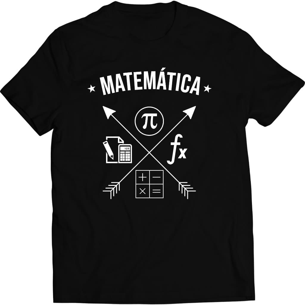 Camiseta Personalizada Exatas Curso Matemática Professor 100% Algodão fio 30.1 Estampas em DTF.