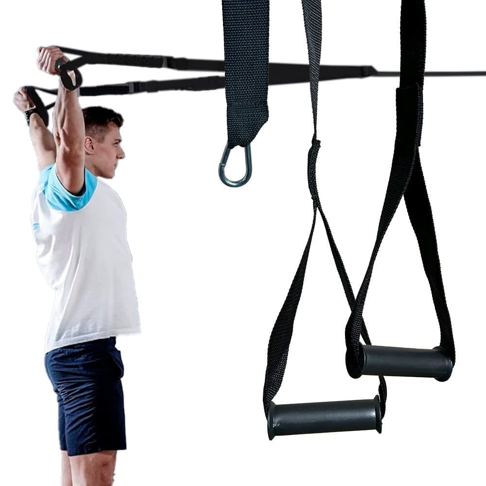 TRX Simples Fita De Suspensão Para Treinamento Funcional Pilates Yoga Fisioterapia Suspenso Alongamento Fortalecimento