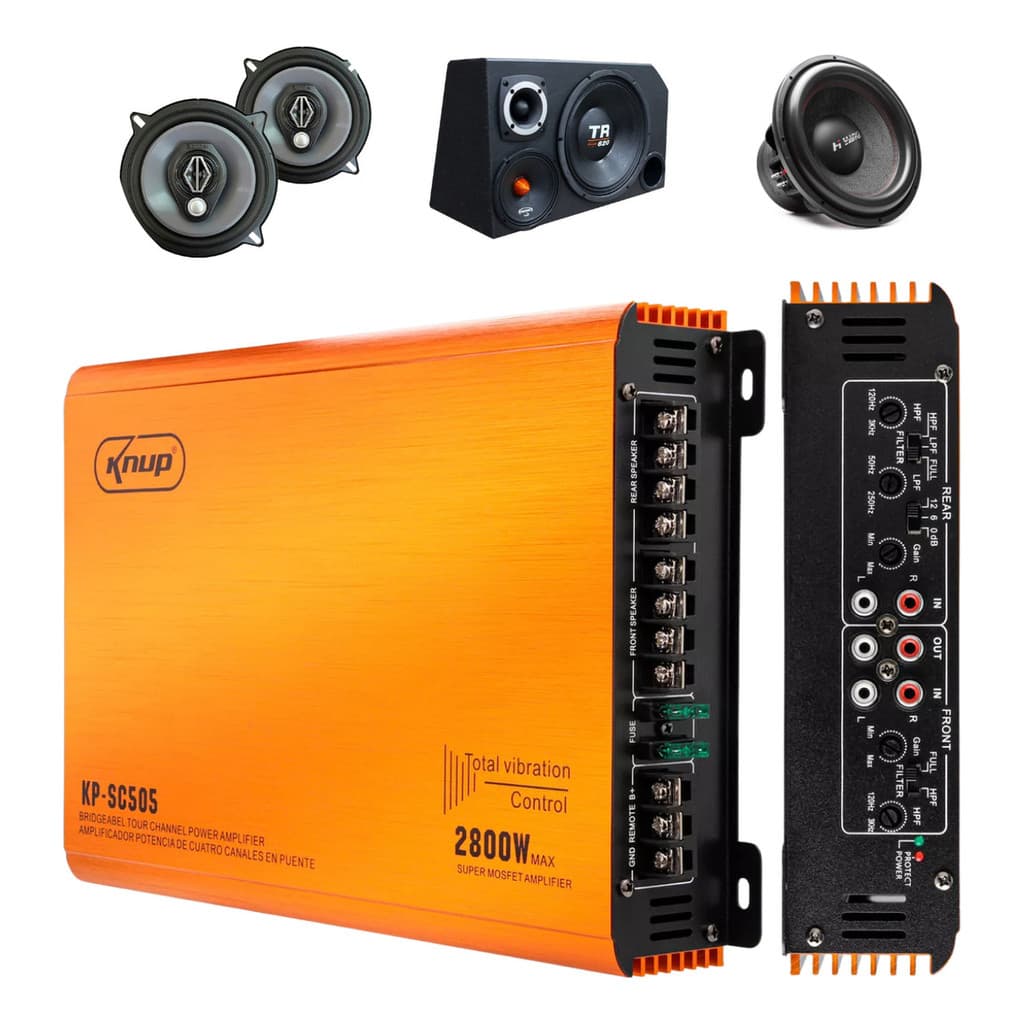 Amplificador Modulo 2800w Rms Automotivo Subwoofer 4 Canais