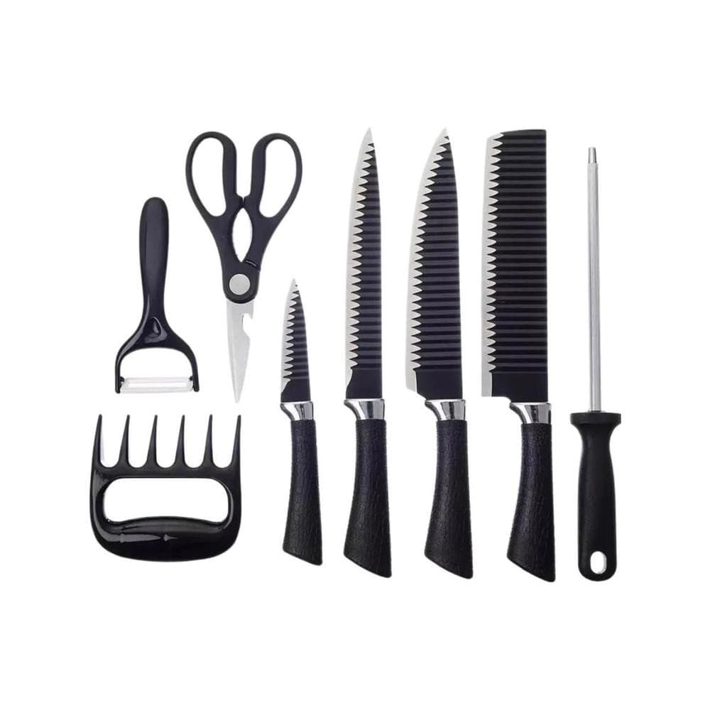 Kit De Facas Genebra Churrasco Carne Legumes 8 Peças