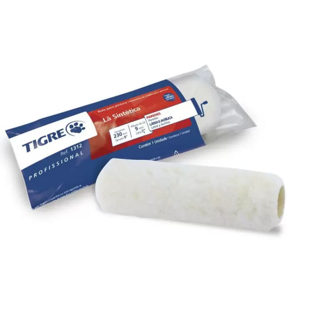 ROLO TIGRE PARA PINTURA LÃ SINTÉTICA 1312/23 23CM