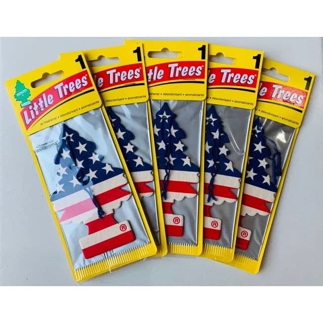 05 Aromatizantes Little Trees - Vanilla Pride América, black ice, new car, todos os aromas