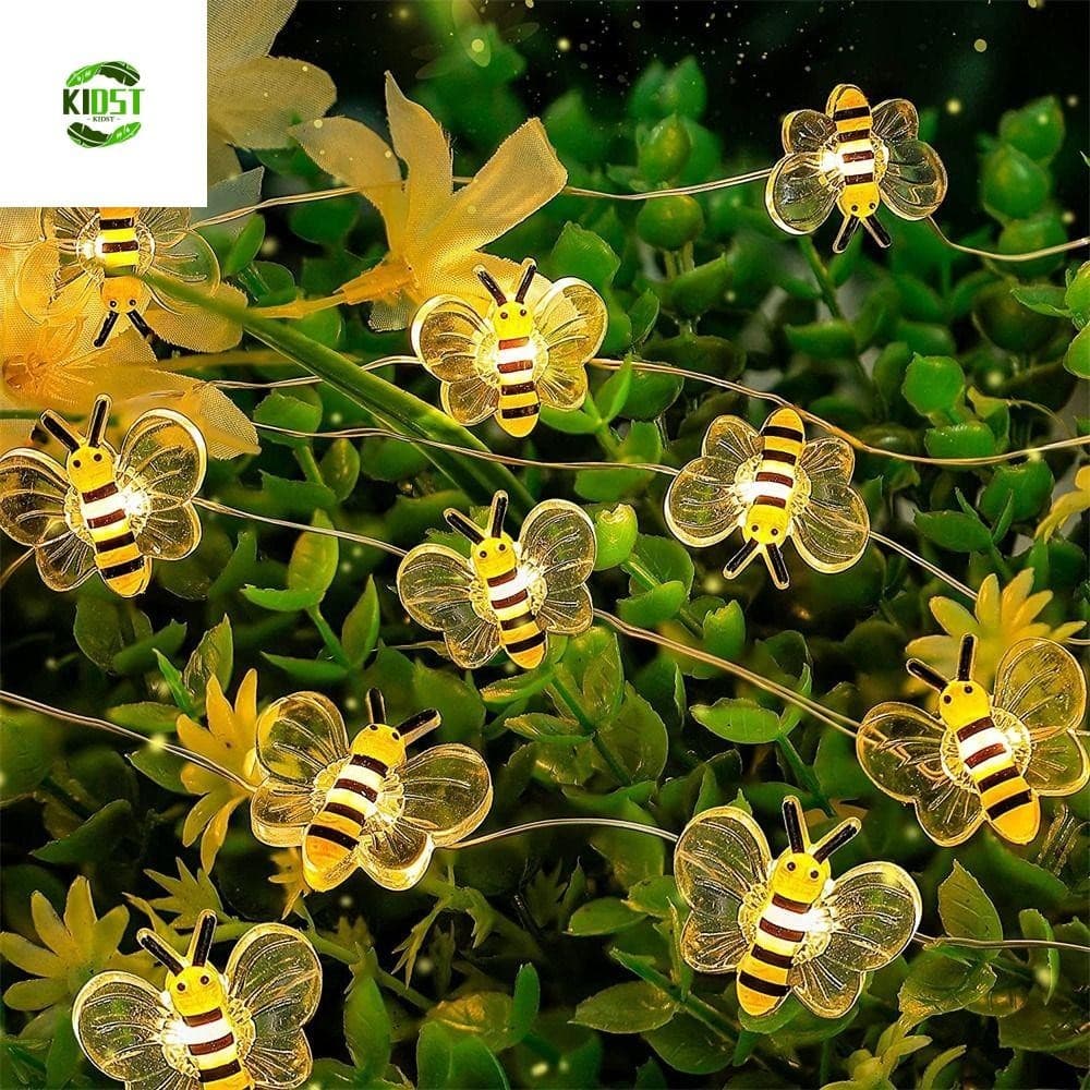 Lâmpada De Atmosfera KIDST , Luzes De Corda LED Em Forma De Abelha À Prova D'água 2/Luz De Fada Portátil Flexível