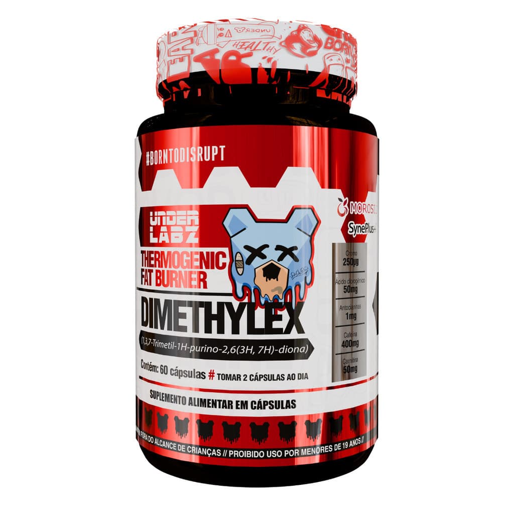 Dimethlex Termogênico Under Labz Burn Matrix 4 em 1 60 caps