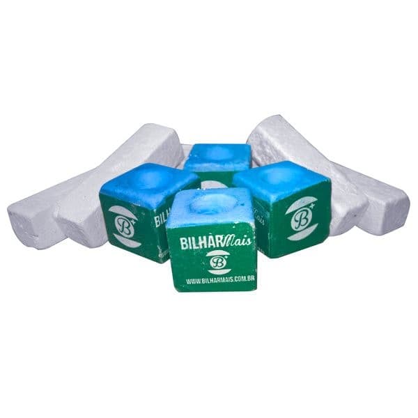 Giz para Taco de Sinuca Bilhar Kit com 10 Peças BilharMais