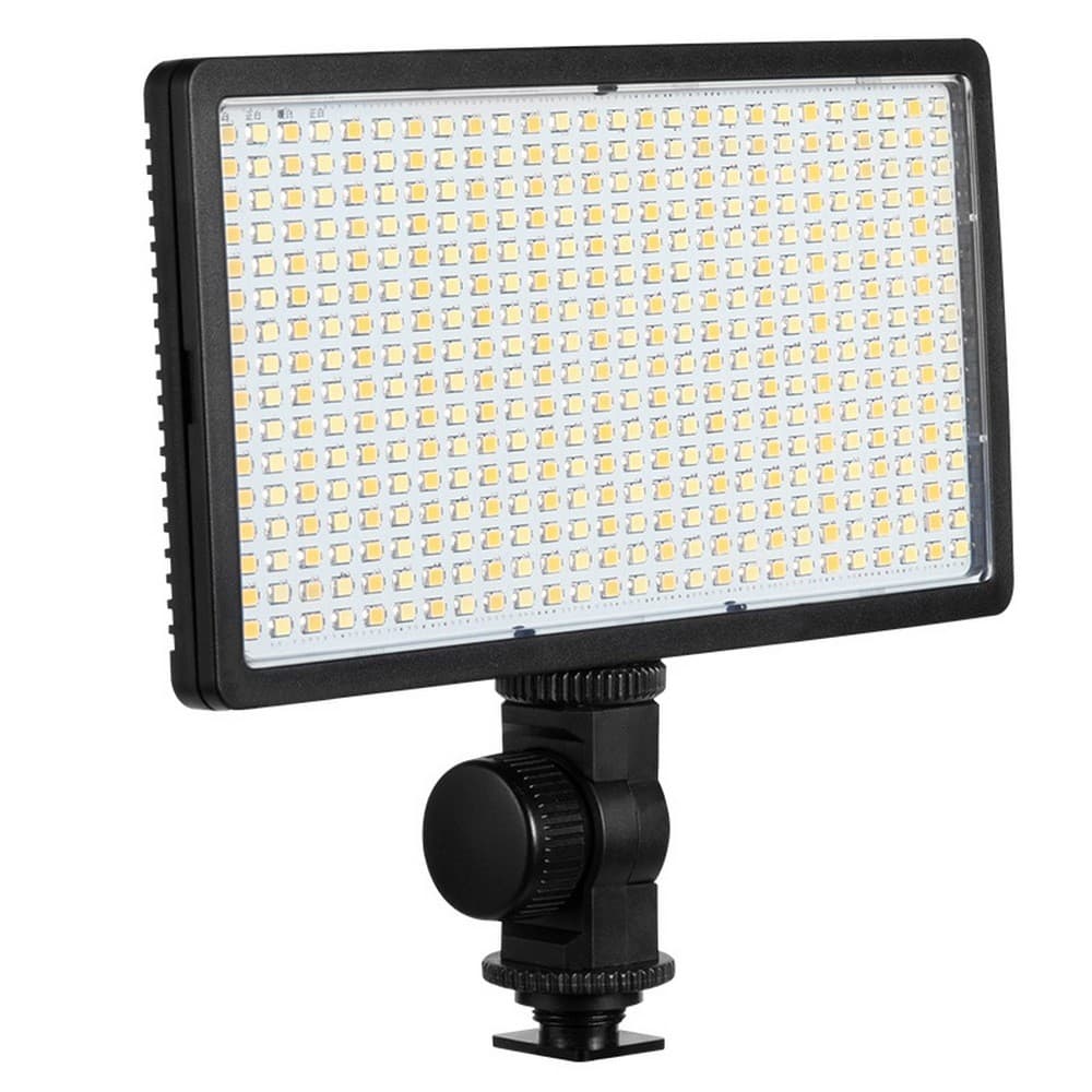 Iluminador Painel 416 Leds SEM BATERIA e SEM CARREGADOR  8" 32W c/ Sapata Câmeras Fotografia Foto Vídeo Filmar Lâmpada