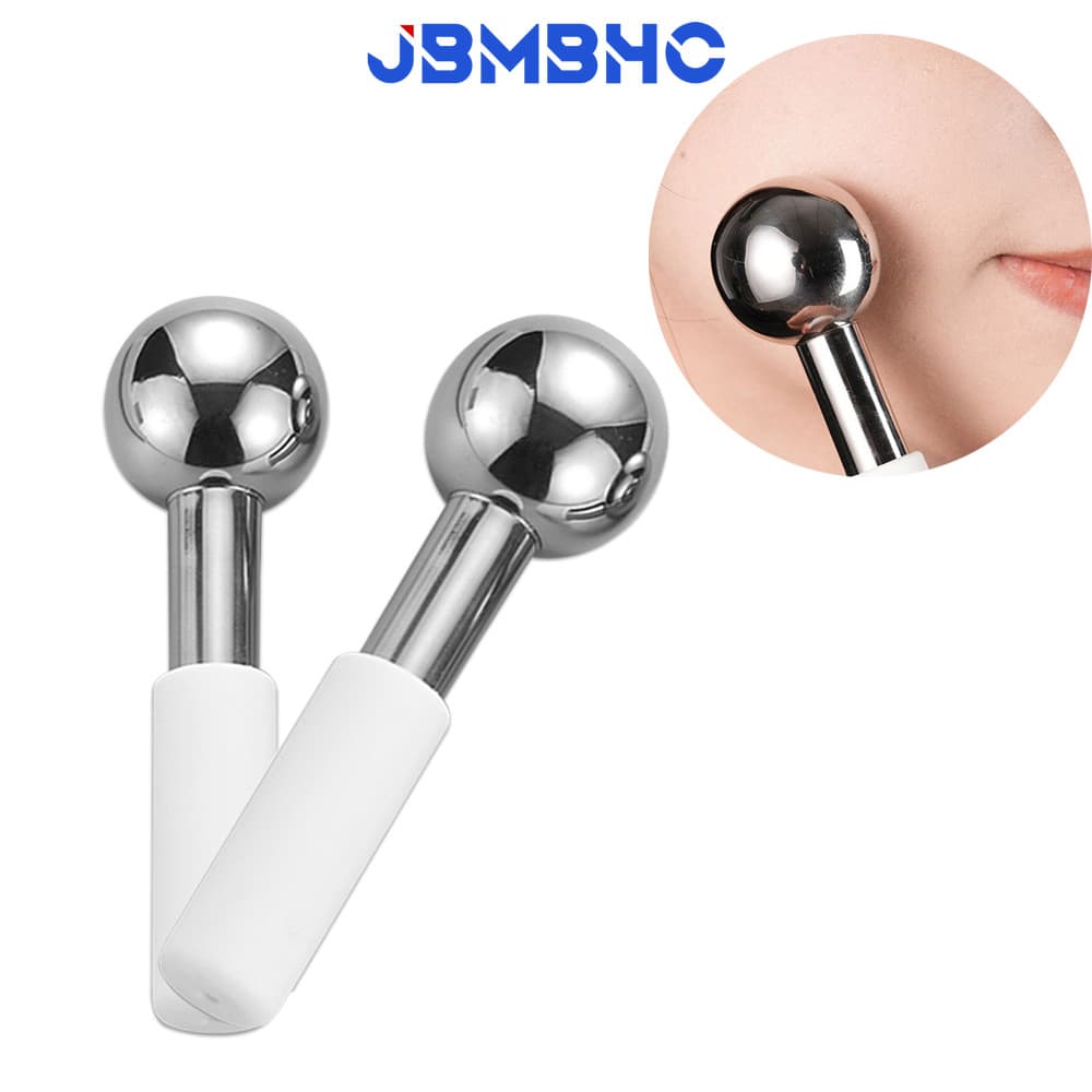 2PCS Rolo De Resfriamento De Aço Inoxidável Cryo Sticks Bola De Gelo Para A Face Dos Olhos Removedor De Puffiness Circles Dark