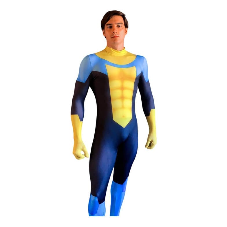 Fantasia Traje Invencível Mark Grayson Hq Cosplay Luxo Top