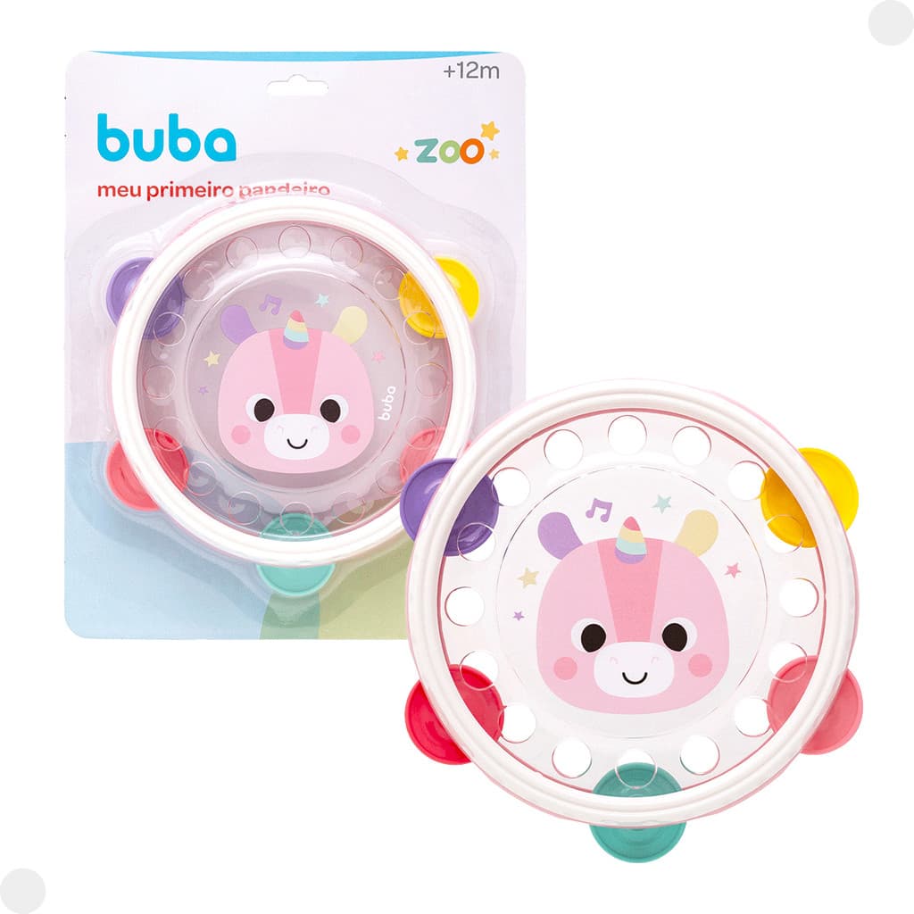 Brinquedo Instrumento Pandeiro Unicórnio Zoo 18826 - Buba