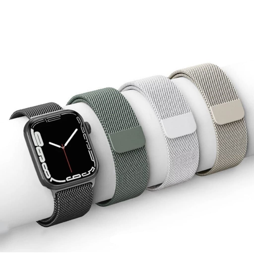 Pulseira De Metal Milanese Magnético Para Smartwatch AppleWatch Cores