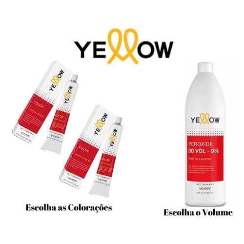 Kit 2 Colorações Yellow  + 1 Ox Litro (escolha)