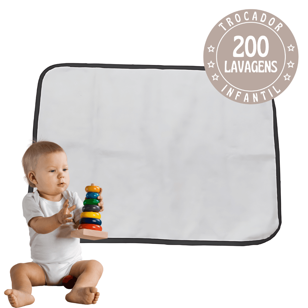1 pc Trocador Portátil 70x50 Bebê Absorvente Acolchoado Multiuso - Tradicional - Vila Flor