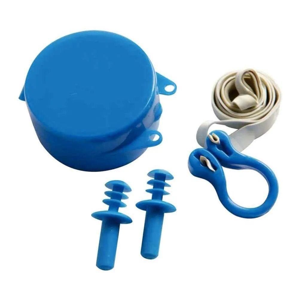 KIT PROTETOR DE OUVIDO TAMPAO NARIZ PRENDEDOR NASAL NATACAO ADULTO INFANTIL AURICULAR COM SUPORTE