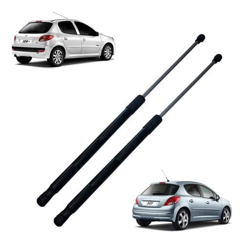 Par Amortecedor Tampa Traseira Porta Malas Peugeot 206 207
