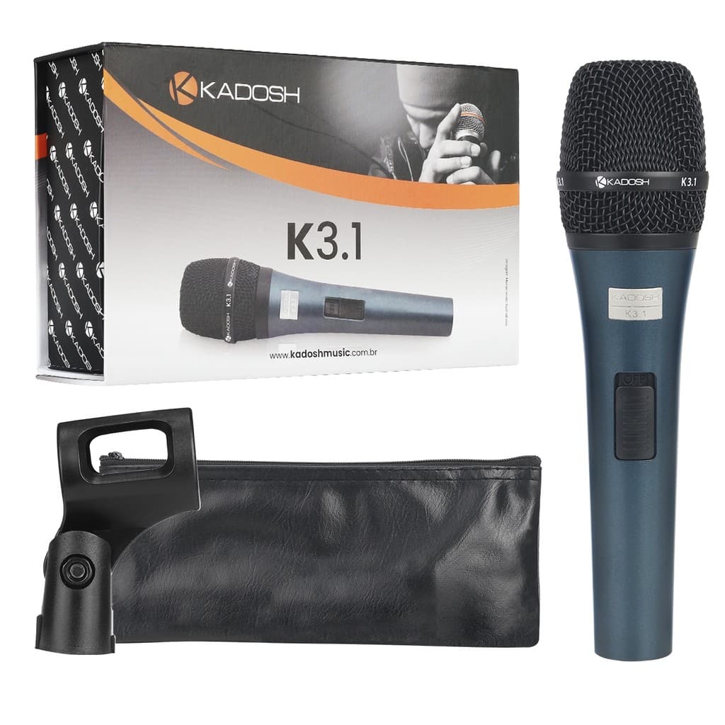 MICROFONE DE MAO E FIO COM CACHIMBO K-3.1 KADOSH