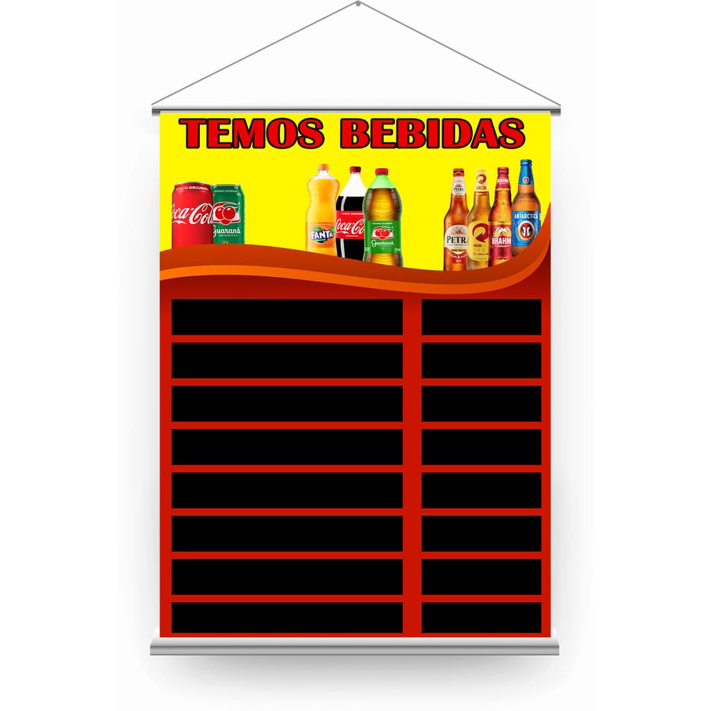 BANNER  BEBIDAS EM GERAL PARA PREÇO.