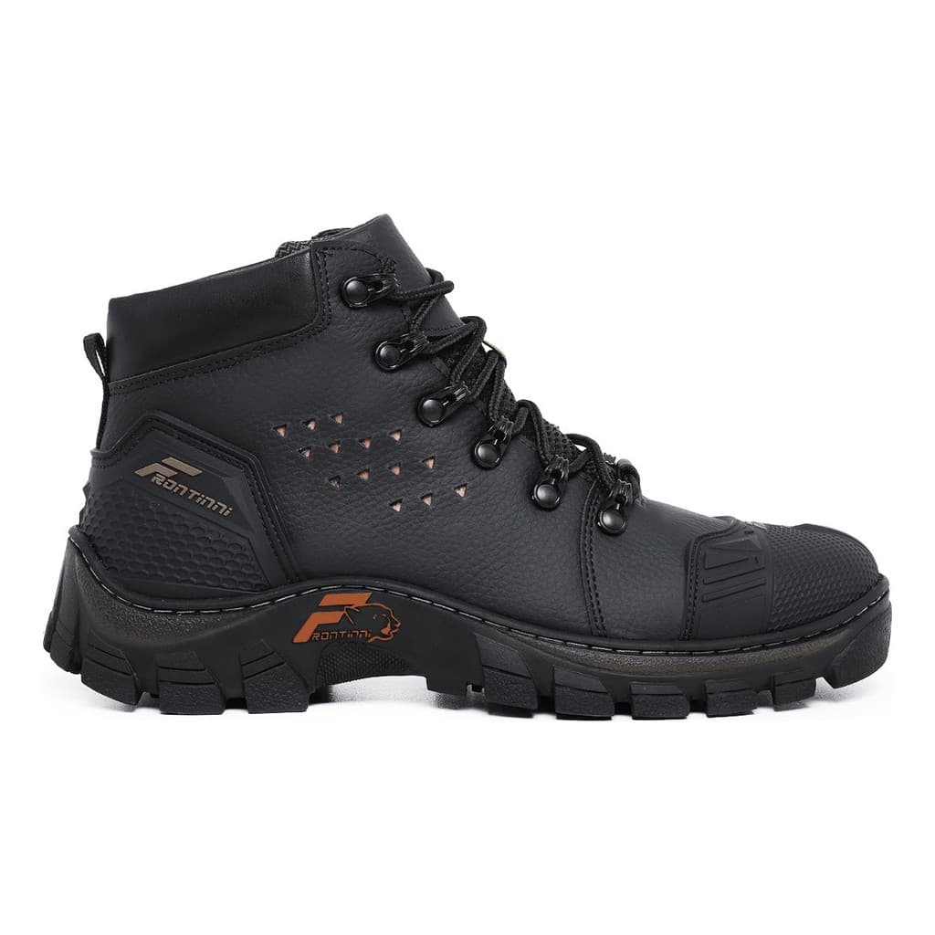 Bota Masculina Bico Pvc Coturno Trabalho Botina Segurança