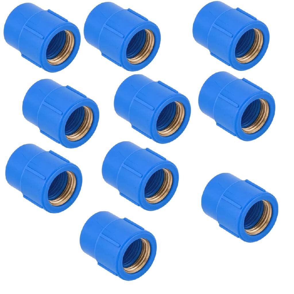 Luva Azul Soldável x Rosca Bucha Latão 25 x 1/2 Shiva 10 pc