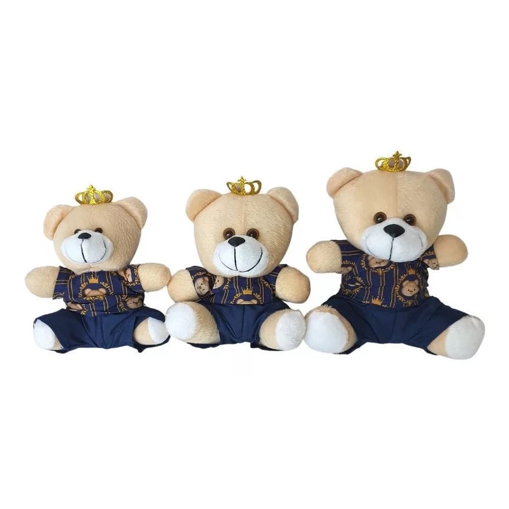 Trio De Urso Para Nicho Príncipe Decoração