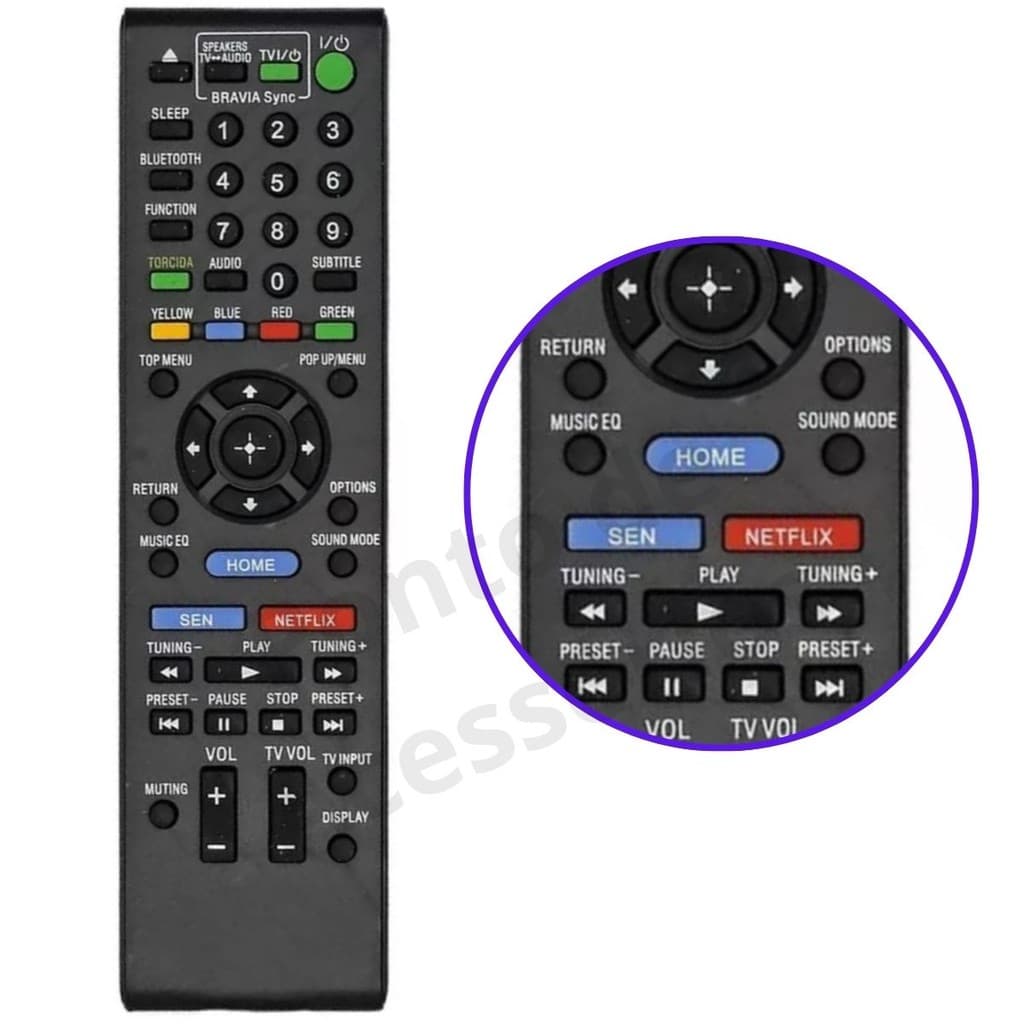 Controle Home Theater Sony RM-ADP057 RM-ADP053 RM-ADP073 RM-ADP059 RM-ADP074 RM-ADP072 RM-ADP077 RM-ADP089 RM-ADP090