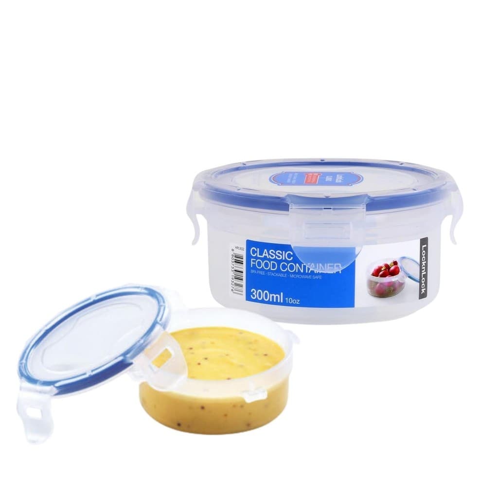 Pote Hermético Redondo 4 Travas Pequeno Lock&lock 300ml