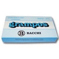 Grampos Bacchi 9/10 Galvanizados com 5000 Grampos para grampeador manual.