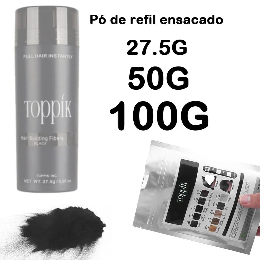 Moda adicional saco de recarga de cabelo-saco 27.5g/50g/100g cabelo fino Anti-queda de cabelo