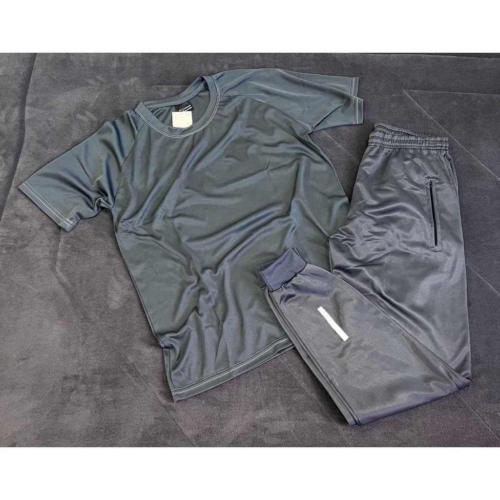 Kit Dry Fit Camisa + Calça Lisa Sem Estampa Com Diversas Cores