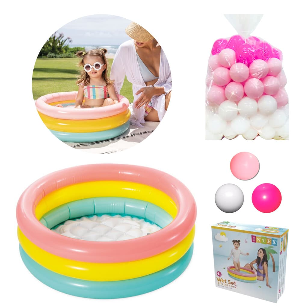 Piscina de Bolinhas 40 Litros Baby Fashion + 50 Bolinhas