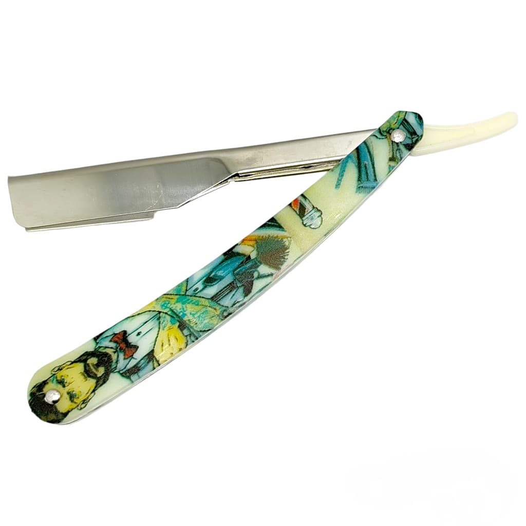 Navalha Navalhete Inox Navalha Para Barbear C/ Gaveta Barber