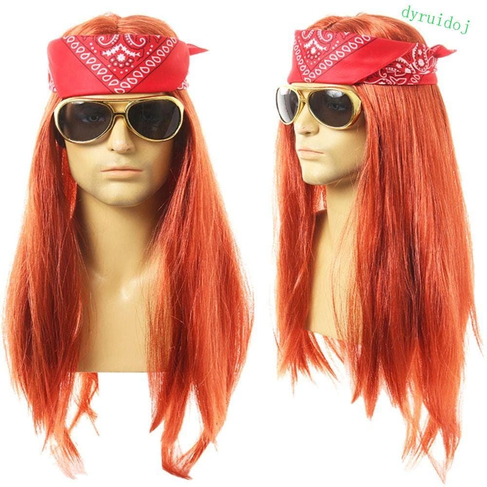DYRUIDOJ1 Perucas Cosplay Masculinas De Alta Qualidade , Fofas , 70s , 80s , Fasion , Fibra Resistente Ao Calor , Respir